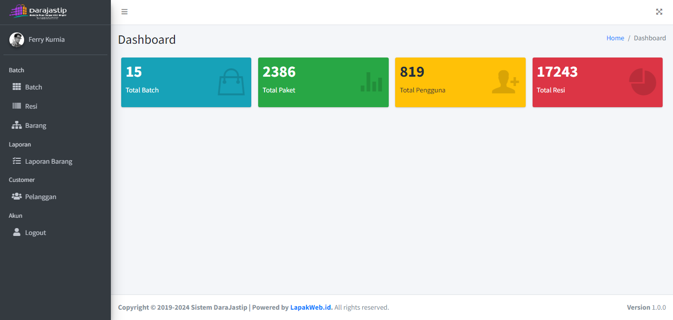 Sistem Manajemen Resi