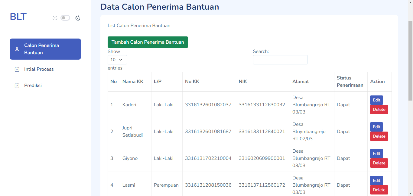 Sistem Calon Penerimaan BSU